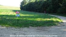 Blick auf die Wanderstrecke bei der 1. Streckenteilung (8-11/14 km)