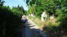 Blick auf die Wanderstrecke in der "Untere Kellergasse" 