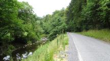 Wanderroute auf der Landstra�e entlang der Mank nach Thal