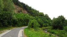 Wanderroute auf der Landstra�e entlang der Mank nach Thal