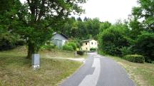 Blick auf die Wanderstrecke nach Thal bei St. Leonhard 