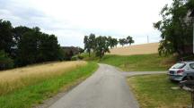 Blick auf die Wanderstrecke in der Streusiedlung Wegscheid