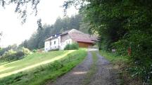 Blick auf die Wanderstrecke beim Weiler "Am Brand"
