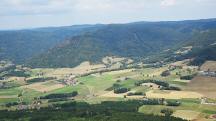 Fernblick vom "Kleinen Peilstein" ins Yspertal bzw. Gmaining