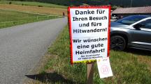  Blick zur Infotafel f�r die vielen Wanderer 