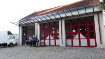  Blick zum Start-/Zielgeb�ude - FF Haus Sitzenberg 