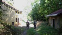 Blick auf die Wanderstrecke bei den Reiter-Kellern N�he Ein�d