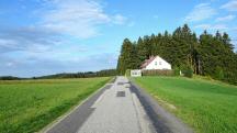 Blick auf die Wanderstrecke - kurz auf der Altmeloner Landstra�e