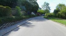 Blick auf die Wanderstrecke entlang der Oberndorfer Stra�e