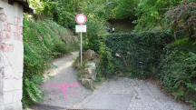  Blick auf die Wanderstrecke in der Weingasse 