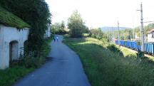 Blick auf die Wanderstrecke auf der Waldandachtgasse